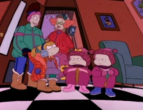 Screenshots from the 1992 Klasky Csupo cartoon The Santa Experience