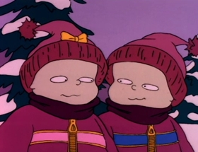 Screenshots from the 1992 Klasky Csupo cartoon The Santa Experience