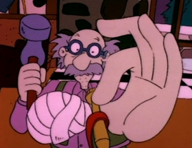 Screenshots from the 1992 Klasky Csupo cartoon The Santa Experience