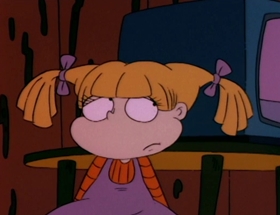 Screenshots from the 1992 Klasky Csupo cartoon The Santa Experience