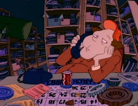 Screenshots from the 1992 Klasky Csupo cartoon The Santa Experience