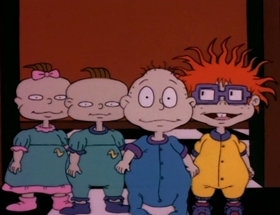 Screenshots from the 1992 Klasky Csupo cartoon The Santa Experience