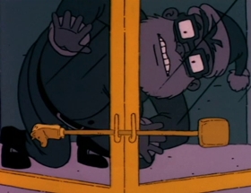 Screenshots from the 1992 Klasky Csupo cartoon The Santa Experience