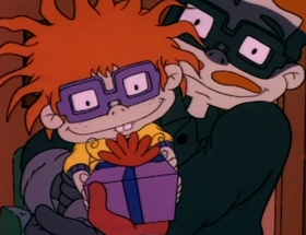 Screenshots from the 1992 Klasky Csupo cartoon The Santa Experience