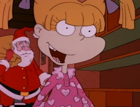 Screenshots from the 1992 Klasky Csupo cartoon The Santa Experience