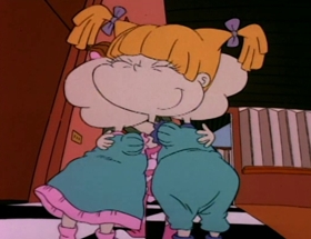 Screenshots from the 1992 Klasky Csupo cartoon The Santa Experience