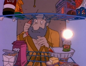 Screenshots from the 1992 Klasky Csupo cartoon The Santa Experience
