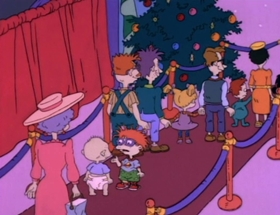 Screenshots from the 1992 Klasky Csupo cartoon The Santa Experience