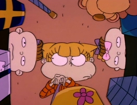 Screenshots from the 1992 Klasky Csupo cartoon The Santa Experience