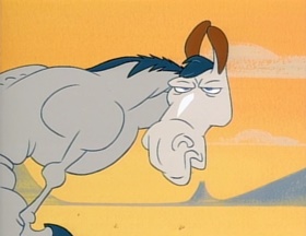 Screenshots from the 1992 Spumco cartoon Out West