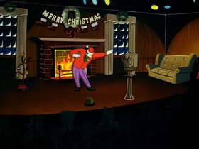 Screenshots from the 1992 Warner Bros. Television cartoon Christmas With the Joker