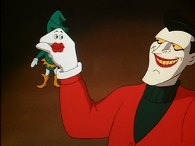Screenshots from the 1992 Warner Bros. Television cartoon Christmas With the Joker