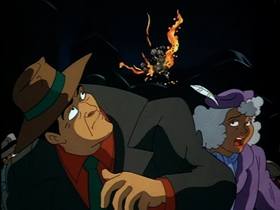 Screenshots from the 1992 Warner Bros. Television cartoon Christmas With the Joker