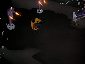 Screenshots from the 1992 Warner Bros. Television cartoon Christmas With the Joker