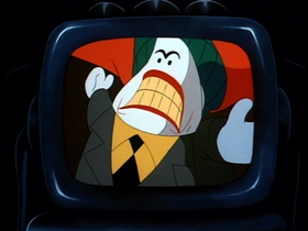 Screenshots from the 1992 Warner Bros. Television cartoon Christmas With the Joker