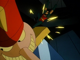 Screenshots from the 1992 Warner Bros. Television cartoon Christmas With the Joker