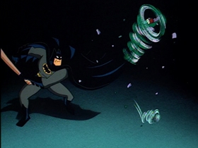Screenshots from the 1992 Warner Bros. Television cartoon Christmas With the Joker