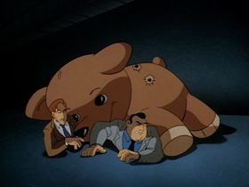 Screenshots from the 1992 Warner Bros. Television cartoon Christmas With the Joker