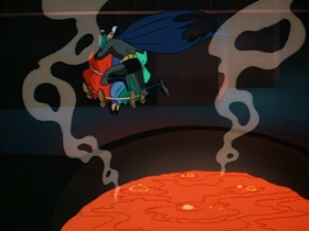 Screenshots from the 1992 Warner Bros. Television cartoon Christmas With the Joker