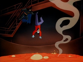 Screenshots from the 1992 Warner Bros. Television cartoon Christmas With the Joker