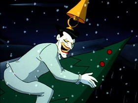 Screenshots from the 1992 Warner Bros. Television cartoon Christmas With the Joker