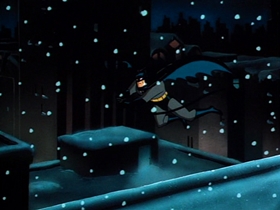 Screenshots from the 1992 Warner Bros. Television cartoon Christmas With the Joker