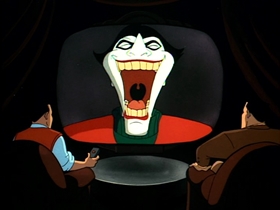 Screenshots from the 1992 Warner Bros. Television cartoon Christmas With the Joker