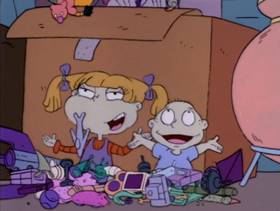 Screenshots from the 1993 Klasky Csupo cartoon Toys in the Attic