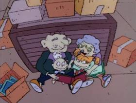 Screenshots from the 1993 Klasky Csupo cartoon Toys in the Attic