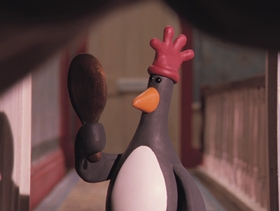 Screenshots from the 1993 Aardman cartoon The Wrong Trousers