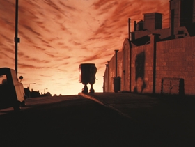 Screenshots from the 1993 Aardman cartoon The Wrong Trousers