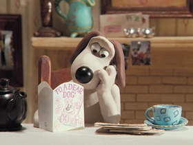 Screenshots from the 1993 Aardman cartoon The Wrong Trousers