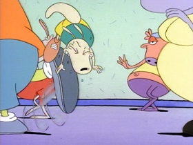 Screenshots from the 1993 Games Animation cartoon No Pain, No Gain