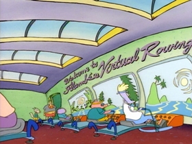 Screenshots from the 1993 Games Animation cartoon No Pain, No Gain