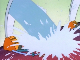 Screenshots from the 1993 Games Animation cartoon No Pain, No Gain