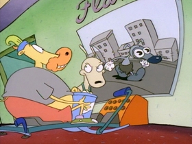 Screenshots from the 1993 Games Animation cartoon No Pain, No Gain