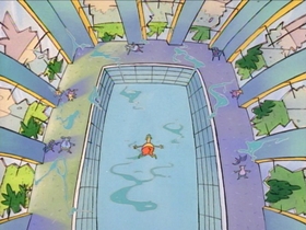 Screenshots from the 1993 Games Animation cartoon No Pain, No Gain