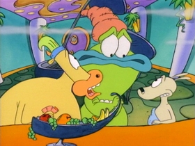 Screenshots from the 1993 Games Animation cartoon No Pain, No Gain