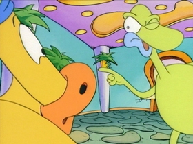 Screenshots from the 1993 Games Animation cartoon No Pain, No Gain