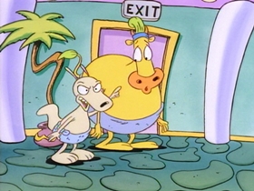 Screenshots from the 1993 Games Animation cartoon No Pain, No Gain