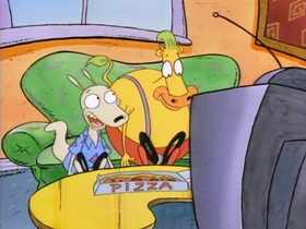 Screenshots from the 1993 Games Animation cartoon No Pain, No Gain