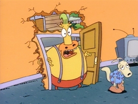 Screenshots from the 1993 Games Animation cartoon No Pain, No Gain