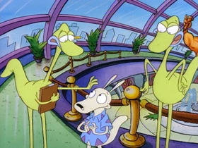 Screenshots from the 1993 Games Animation cartoon No Pain, No Gain