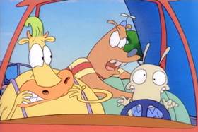 Screenshots from the 1993 Games Animation cartoon Who Gives a Buck