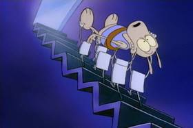 Screenshots from the 1993 Games Animation cartoon Who Gives a Buck