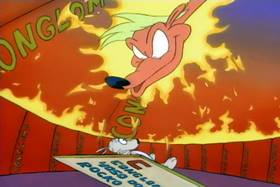 Screenshots from the 1993 Games Animation cartoon Who Gives a Buck