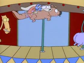 Screenshots from the 1993 Games Animation cartoon Carnival Knowledge