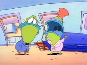 Screenshots from the 1993 Games Animation cartoon Leap Frogs