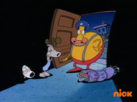 Screenshots from the 1993 Games Animation cartoon Bedfellows