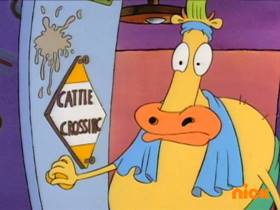 Screenshots from the 1993 Games Animation cartoon Bedfellows